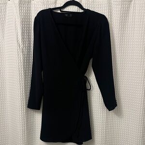 Topshop Elegant Black Long Sleeve Dress